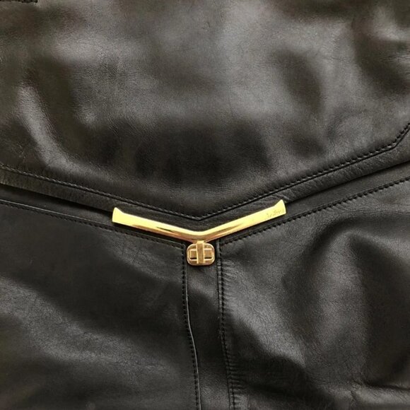 Botkier Valentina Black Leather Satchel with chain strap - Picture 2 of 13